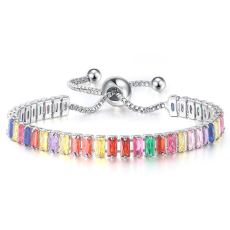 Armband med Cubic Zirconia och i 925 Sterling Silverplätering