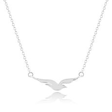 Halsband "Seagull" i 925 Sterling Silverplätering