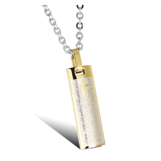 Halsband "Spanish Cross" i Rostfritt stål -Guld
