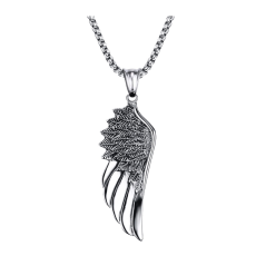 Halsband "Gothic Feather" i rostfritt stål
