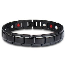 Magnetarmband i rostfritt stål  -Svart