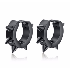 Örhänge "Black Thorn" i Rostfritt stål -Unisex