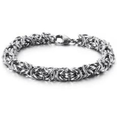 Byzantinelänk -Armband i Rostfritt Stål 7,7mm