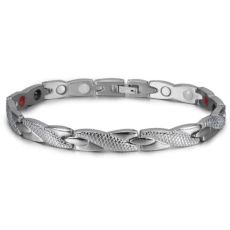 Magnetarmband i rostfritt stål  -Silver