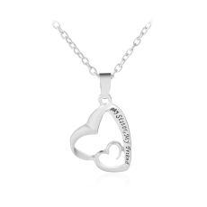 Halsband "My Sister, My Friend" i 925 Sterling Silverplätering