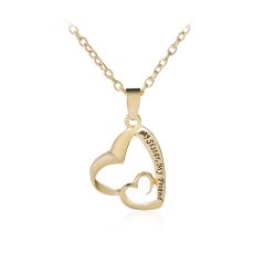 Halsband "My Sister, My Friend" i 18K Guldplätering