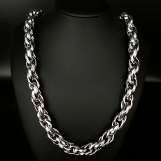 Kubansk länk i rostfritt stål 11mm