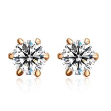 Örhängen med stenar i Cubic Zirconia och 18 K Guldplätering