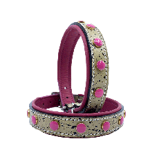 Hundhalsband Pink Candy Drop