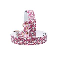 Hundhalsband Pink Rabbits - All Väder