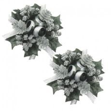 2-pack ljusmanschetter för kronljus, silverfärgad från swerox