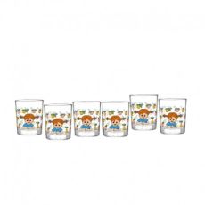 6.pack pippi långstrump glas frukter