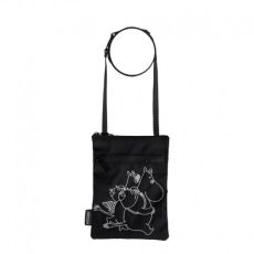 Svart mumin axelväska tuhto med mumintrollet och snorkfröken