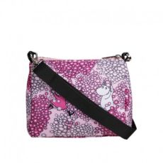 Mumin axelväska vänner rosa