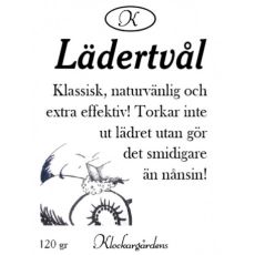 Lädertvål