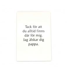 Trätavla "tack pappa"