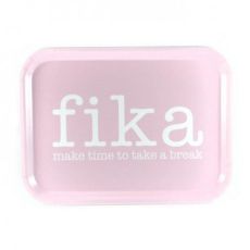 Bricka "make time fika"