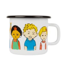 Emaljmugg pippi långstump "pippi of today" 2,5 dl