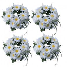 Ljusmanschetter 4-pack prästkrage för blockljus innermått 7.8 cm och yttermått 20 cm