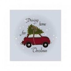 Julservetter 20-pack.  driving home for christmas 33x33 cm