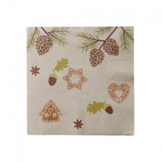 Julservetter 20-pack.tallkottar 33x33 cm