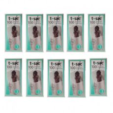 10-pack tepåsar t-sac nr 3, 100 tefilter för tekanna 1 - 1.6 liter