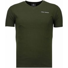 Exclusieve V Neck - T-Shirt Man Grön