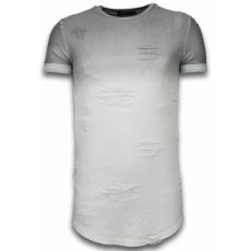 Flare Effect Long Fit Dual Ed - Man T-Shirt Grå