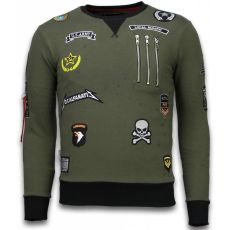 Embriordry Sweater Patches - Män Tröjor Grön