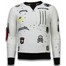 Embriordry Sweater Patches - Tröjor Män Vit