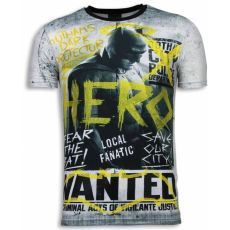 Wanted Gothams Hero - Herr T-Shirt Grå