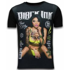 Black Ink Crew Digital Rhinestone - Herr T-Shirt Svart