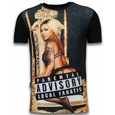 Parental Advisory LF Rhinestone - Herr T-Shirt Svart
