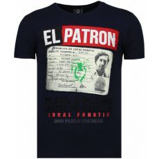 El Patron Narcos Billionaire - T-Shirt Herr Blå