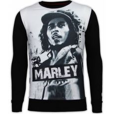 Bob Marley Digital Rhinestone - Herr Tröja Svart