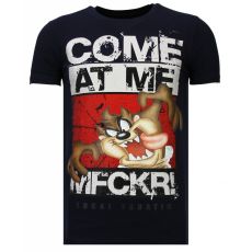Taz Mania Rhinestone - Herr T-Shirt Marinblå