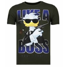 Like A Boss Duck - T-Shirt Herr Khaki