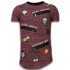 T-Shirt Patches Elite Crew - Herr Tröjor - LF-B - Bordeaux