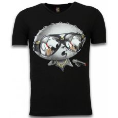 Stewie Dog - Herr T-Shirt Svart