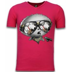 Stewie Dog - Herr T-Shirt Fuschia