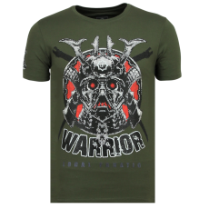 Savage Samurai Rhinestones - Herr T-Shirt - G - Grun