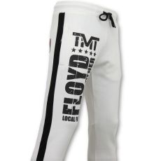 Joggers Män - Floyd Mayweather Sweat Pants - Vit