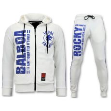 Män S Träningsoverall - Rocky Balboa Sports Pack - Vit