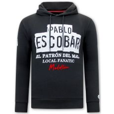 Huvtröja Herr Pablo Escobar - Svart