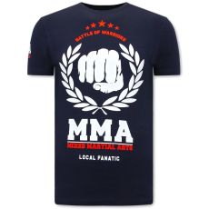 MMA Fighter Herr T-Shirt - Blå