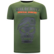 T-Shirt Med Tryck Call Of Duty - Grön