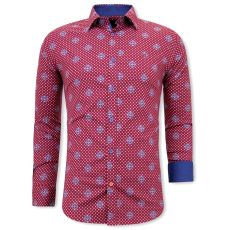 Skjortor Slim Fit Röd
