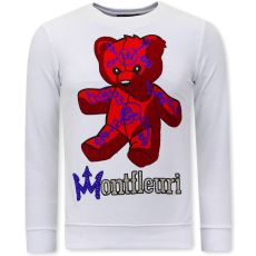 Herr Tröja Teddy Bear - Vit