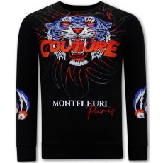 Tjocktröja Herr Tiger Couture Svart