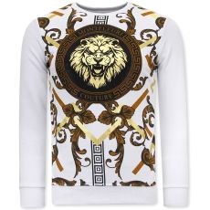 Lejon SweaT-Shirt For Men Vit